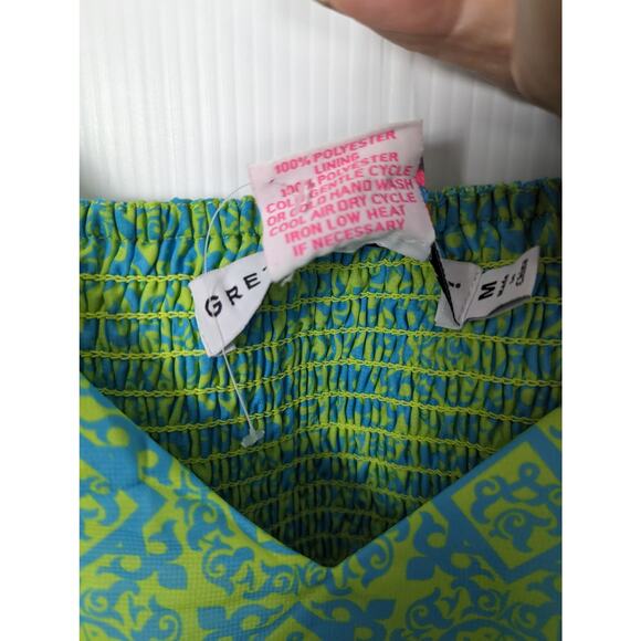 Gretchen Scott Fiesta Time Maxi Dress Sultan's Dining Room Turquoise Lime NEW M - Picture 10 of 12